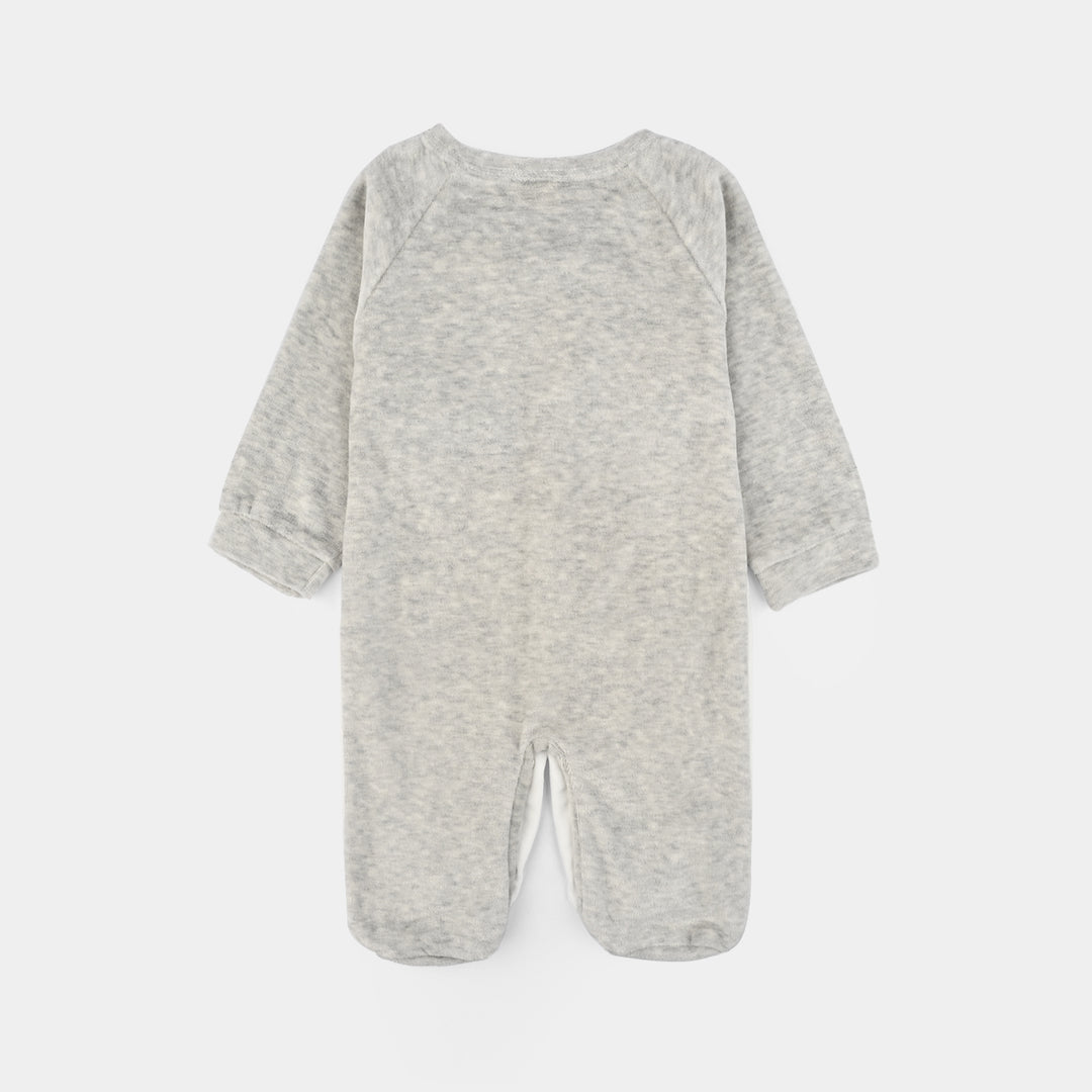 Infant Unisex Terry Romper-GREY