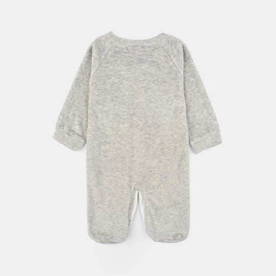 Infant Unisex Terry Romper-GREY
