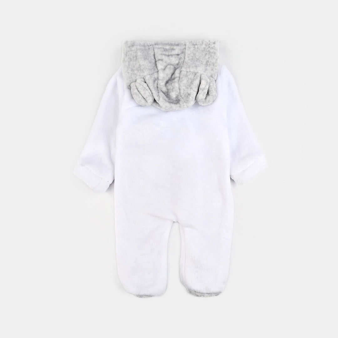 Infant Unisex Sherpa Romper-GREY