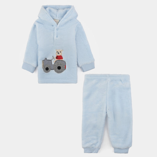 Infant Boys Faux fur Suit-BLUE