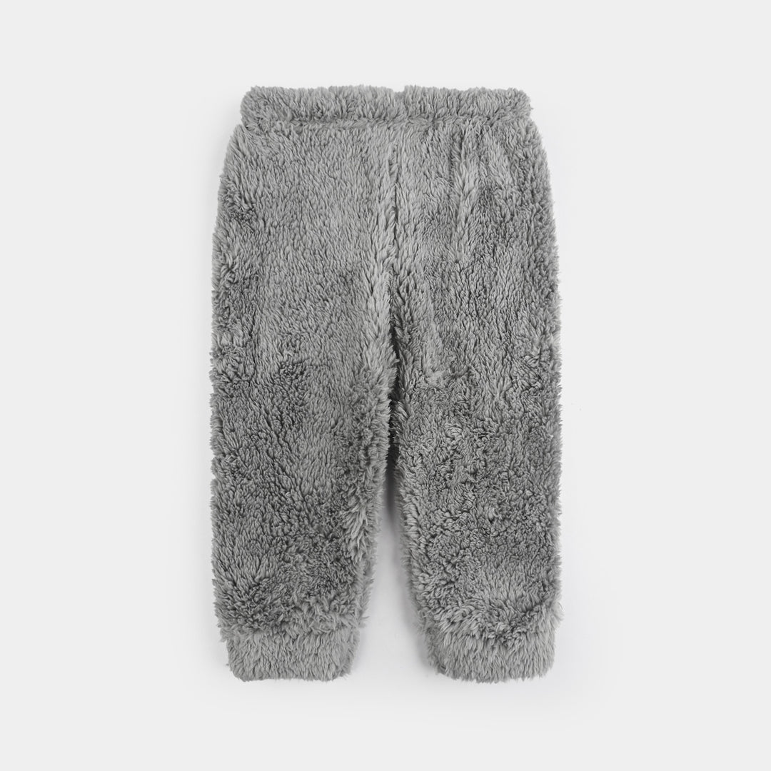 Infant Boys Faux Fur Suit - GREY