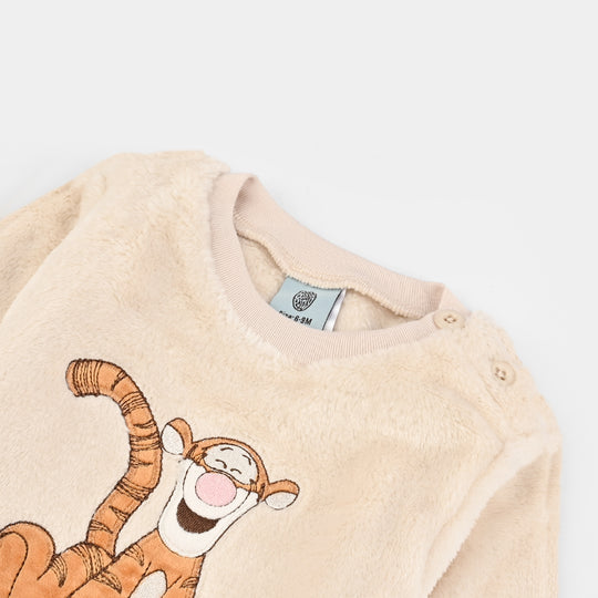 Infant Boys Romper Lion-Sand Shell