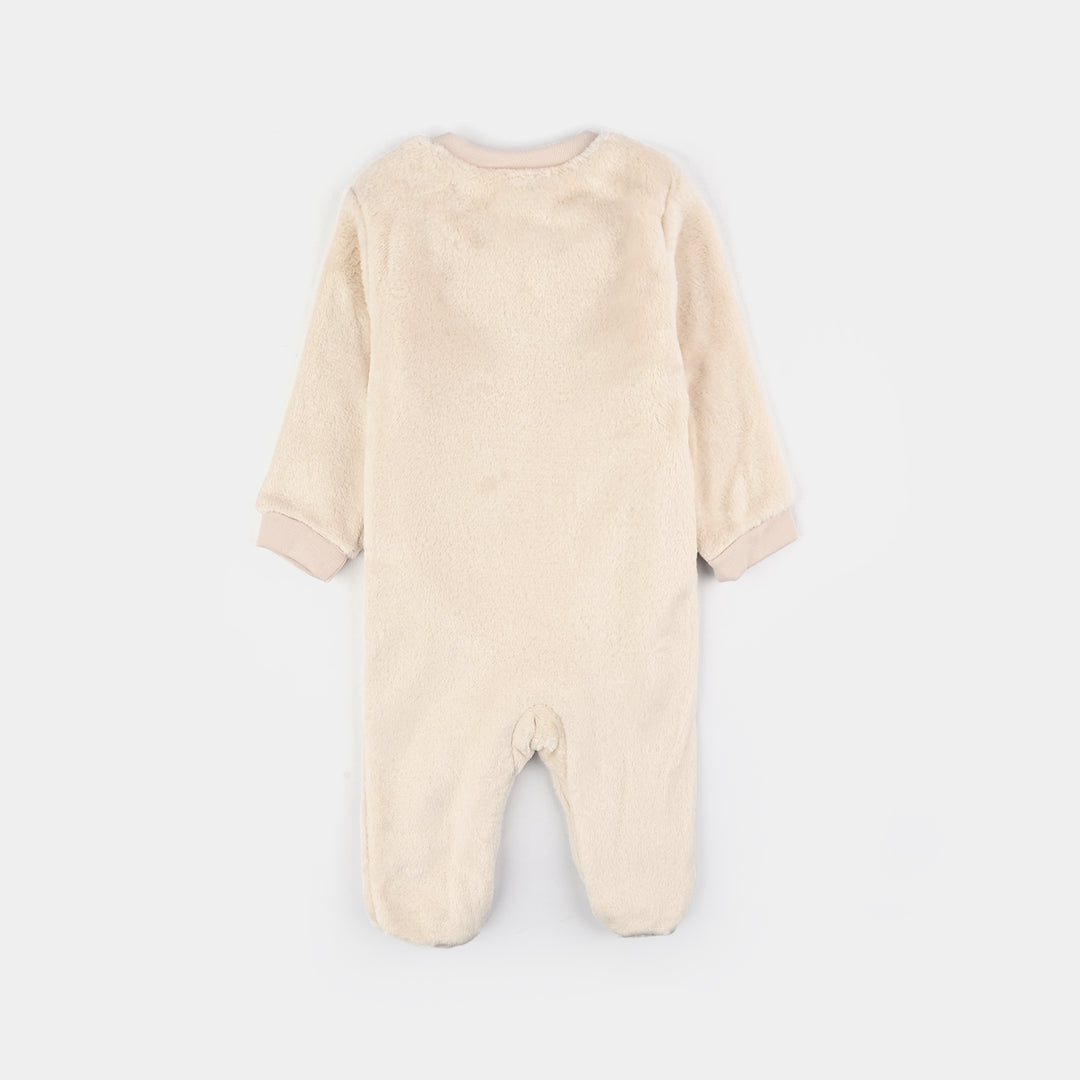 Infant Boys Romper Lion-Sand Shell
