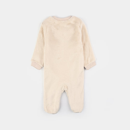 Infant Boys Romper Lion-Sand Shell