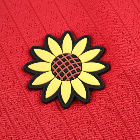 Girls Jacquard T-Shirt H/S SUNFLOWER-Red