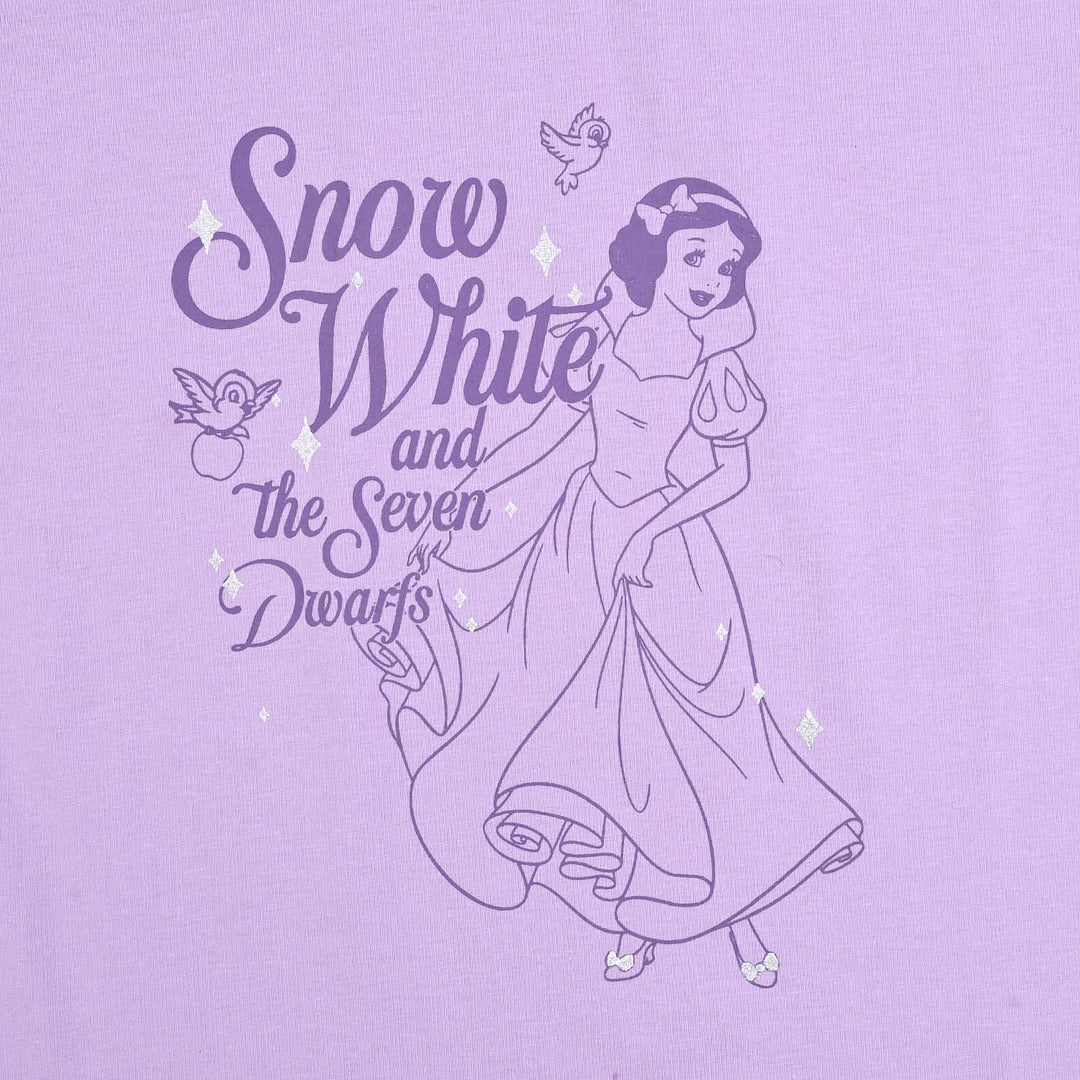Girls Lycra Jersey T-Shirt H/S Snow White-Rad.Orchid