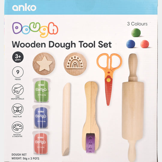 Wooden Dough Tool Set | Creative Fun
