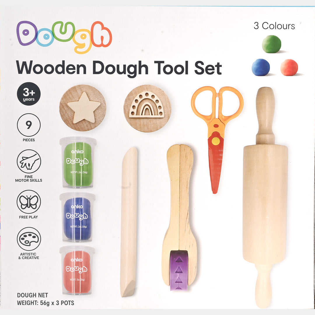 Wooden Dough Tool Set | Creative Fun