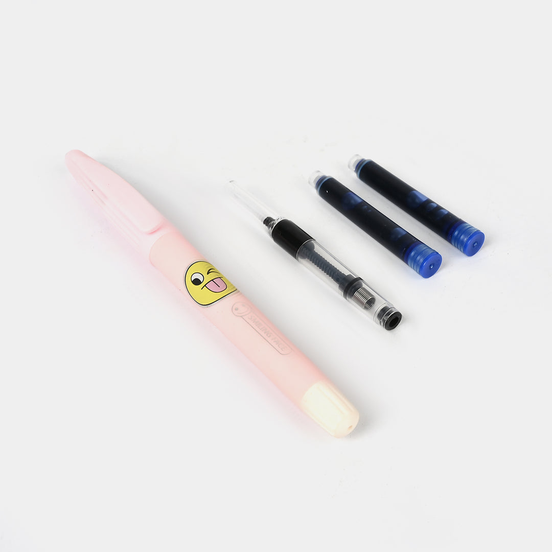 Elegant Fountain Pen With 2 Ink Cartridges
