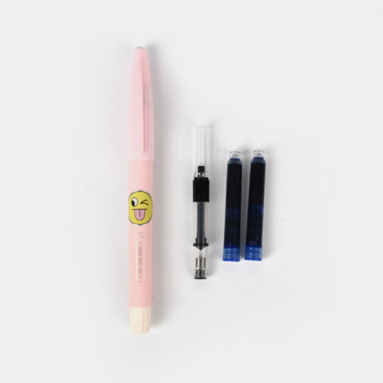 Elegant Fountain Pen With 2 Ink Cartridges
