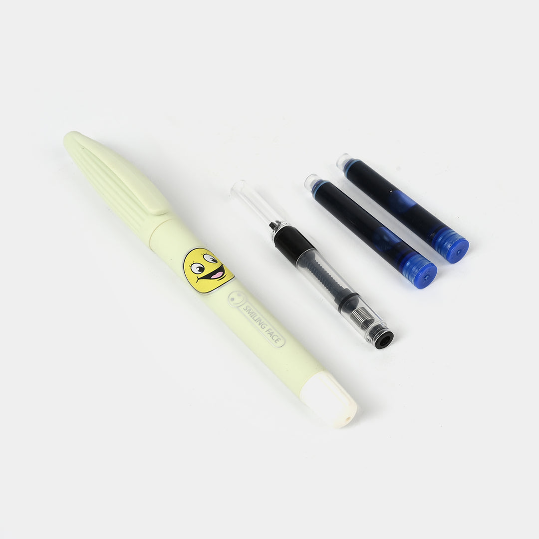 Elegant Fountain Pen With 2 Ink Cartridges
