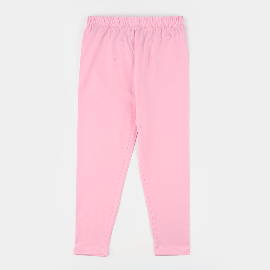 Girls Lycra Jersey Tights Basic- Pink