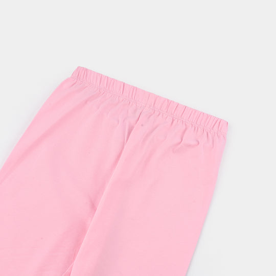 Girls Lycra Jersey Tights Basic- Pink