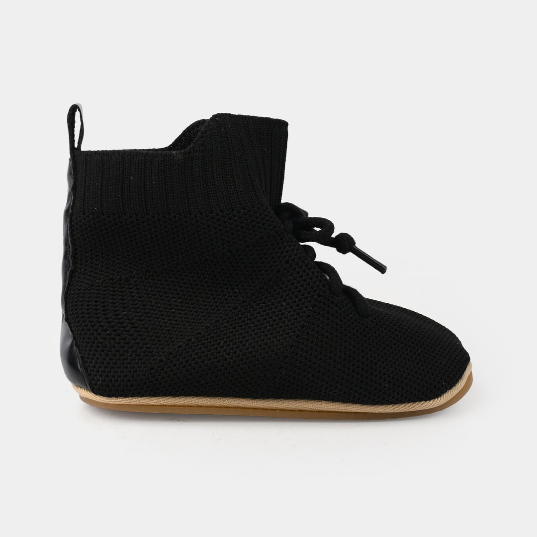 Boys Shoes F49-BLACK
