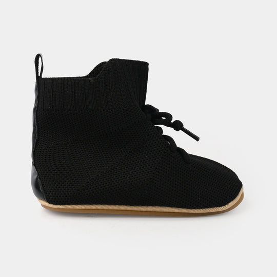 Boys Shoes F49-BLACK