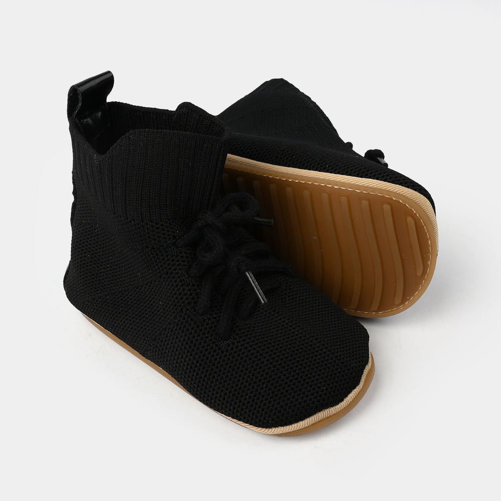 Boys Shoes F49-BLACK