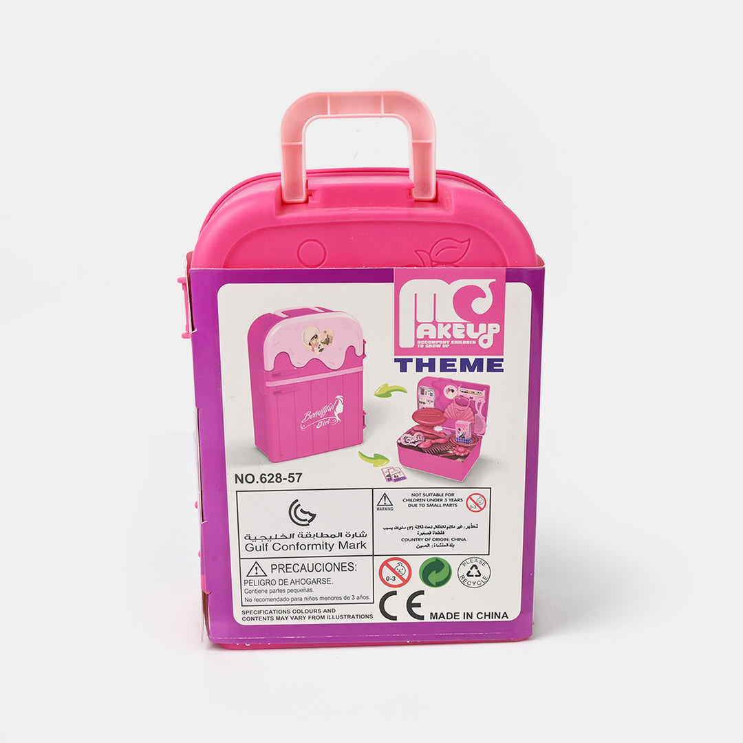 Toy Makeup Set with Pink Carrying Case
