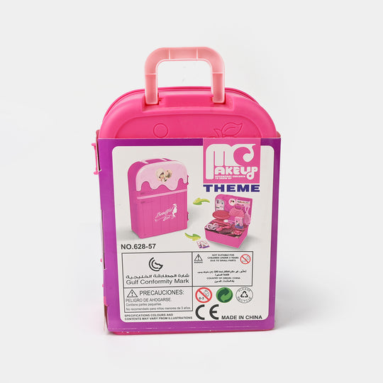Toy Makeup Set with Pink Carrying Case