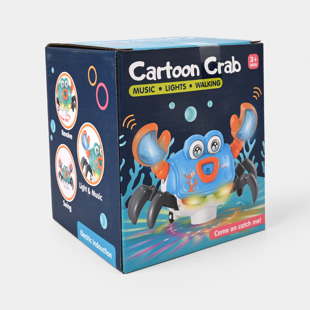Electric Crab Toy With Music, Light & Walking