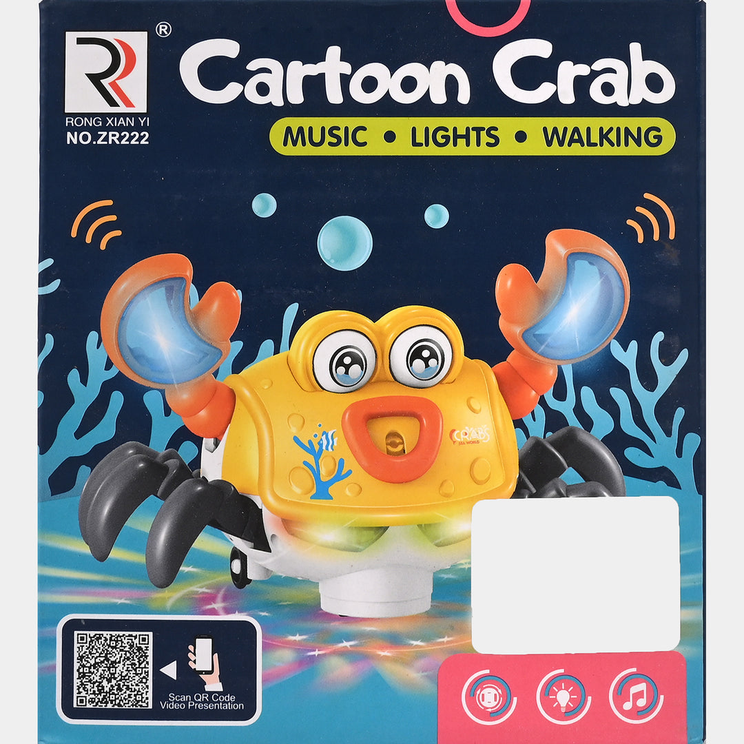 Electric Crab Toy With Music, Light & Walking