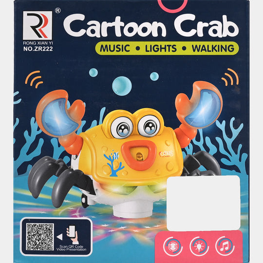 Electric Crab Toy With Music, Light & Walking