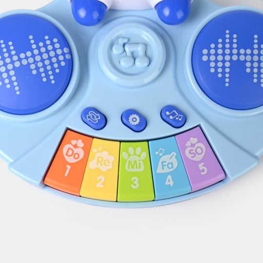 Music Piano – Astronaut Theme | Light-Up Keys & Sounds