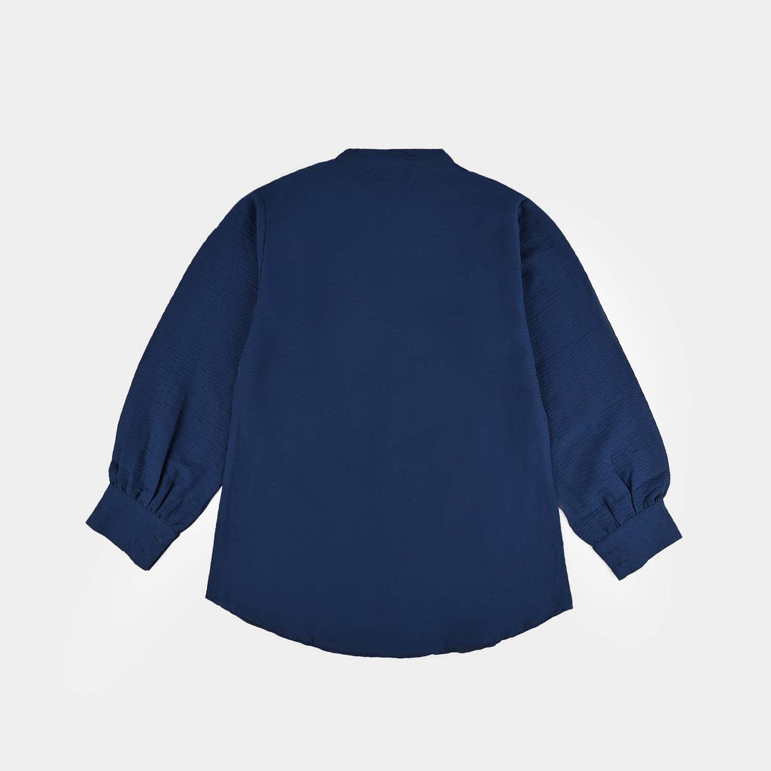 Teens Girls Poly Cotton Navy CO-Ord Set-NAVY