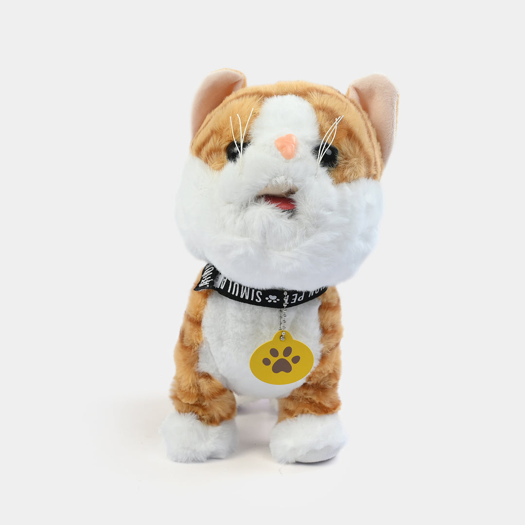 Electronic Walking Cat Plush Toy