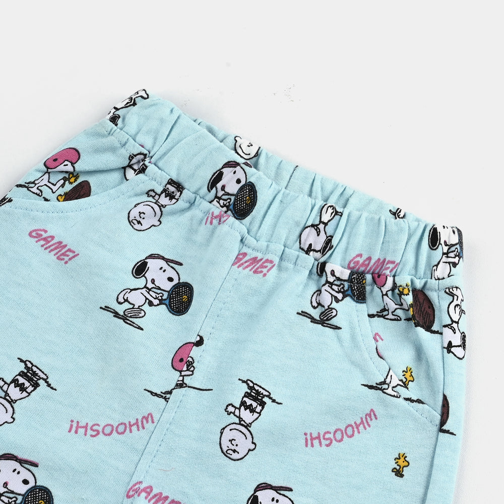 Infant Boys Lycra Jersey Short-Ice Blue