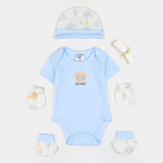 Infant Boys Cotton Gift Set | 5Pcs