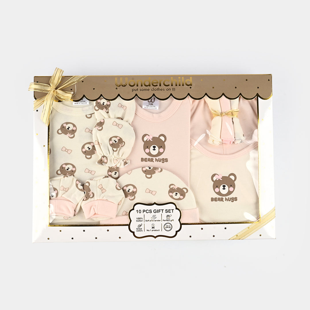Infant Girls Cotton Gift Set | 10Pcs