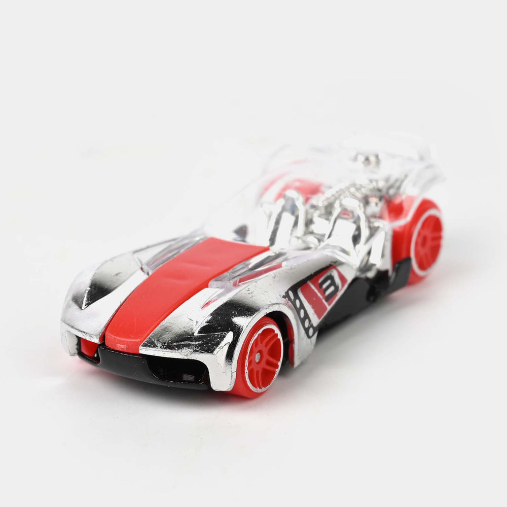 Mini Metal Container Truck with Die-Cast Car