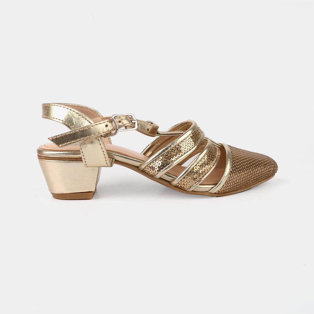 Girls Pumps Heels 456-85-GOLDEN