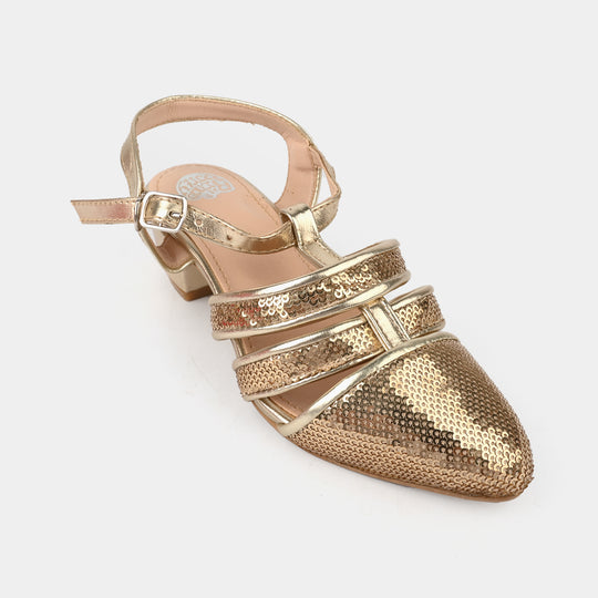 Girls Pumps Heels 456-85-GOLDEN