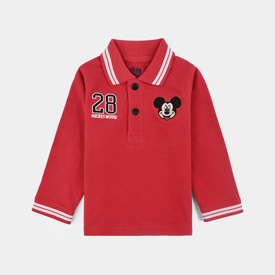 Infant Boys Jumbo Pique Polo F/S Shirt