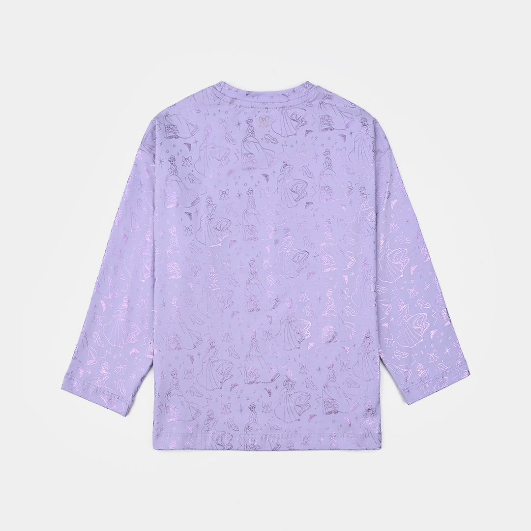 Girls Lycra Jersey T-Shirt F/S - Light Purple