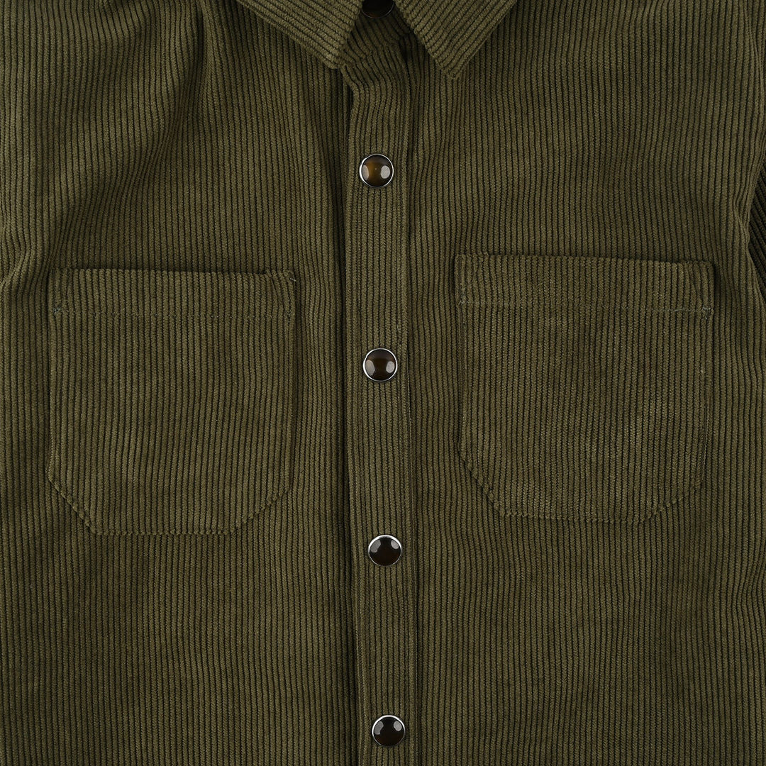 Boys Corduroy Shirt F/S (Ever cord) - Olive