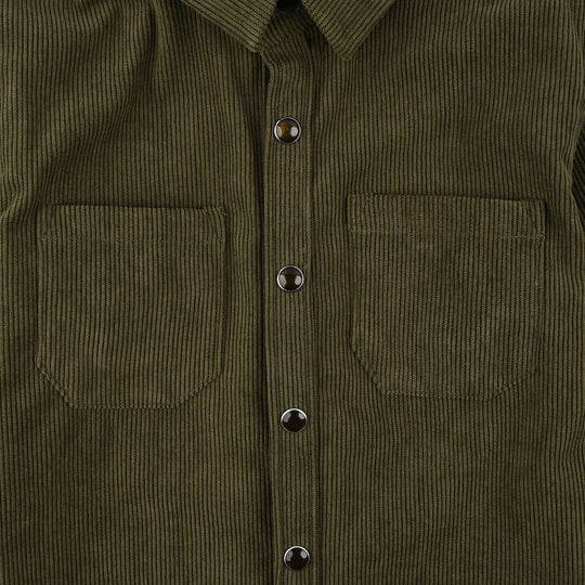 Boys Corduroy Shirt F/S (Ever cord) - Olive
