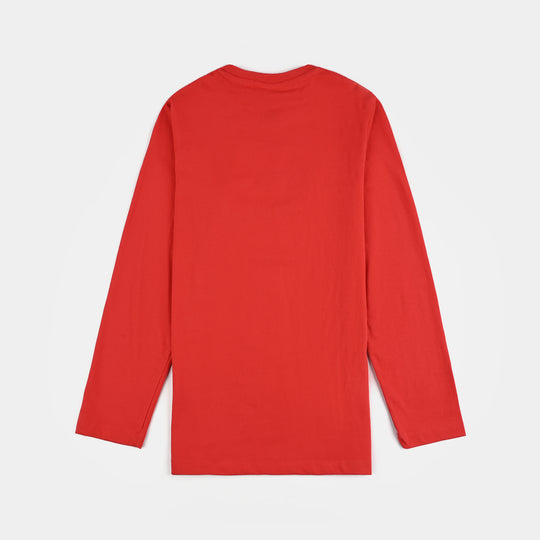 Girls Cotton Jersey T-Shirt F/S Cousin (Nown)-H.R.Red