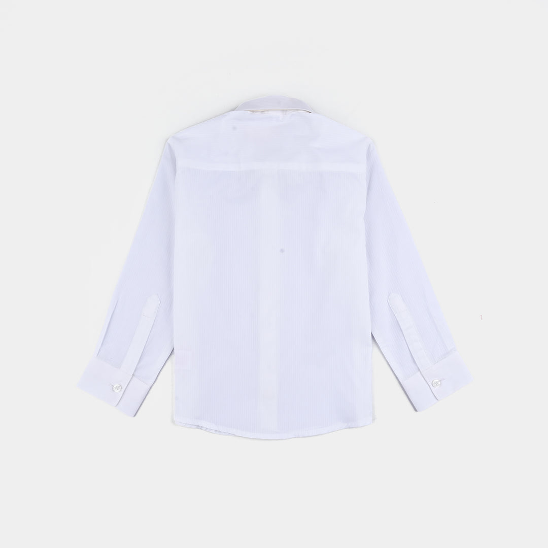 Boys Cotton Formal Shirt  - WHITE