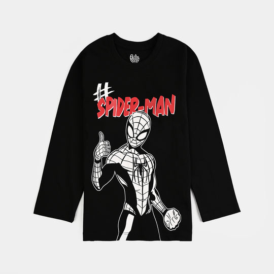 Boys Cotton Jersey T-Shirt F/S Character-BLACK