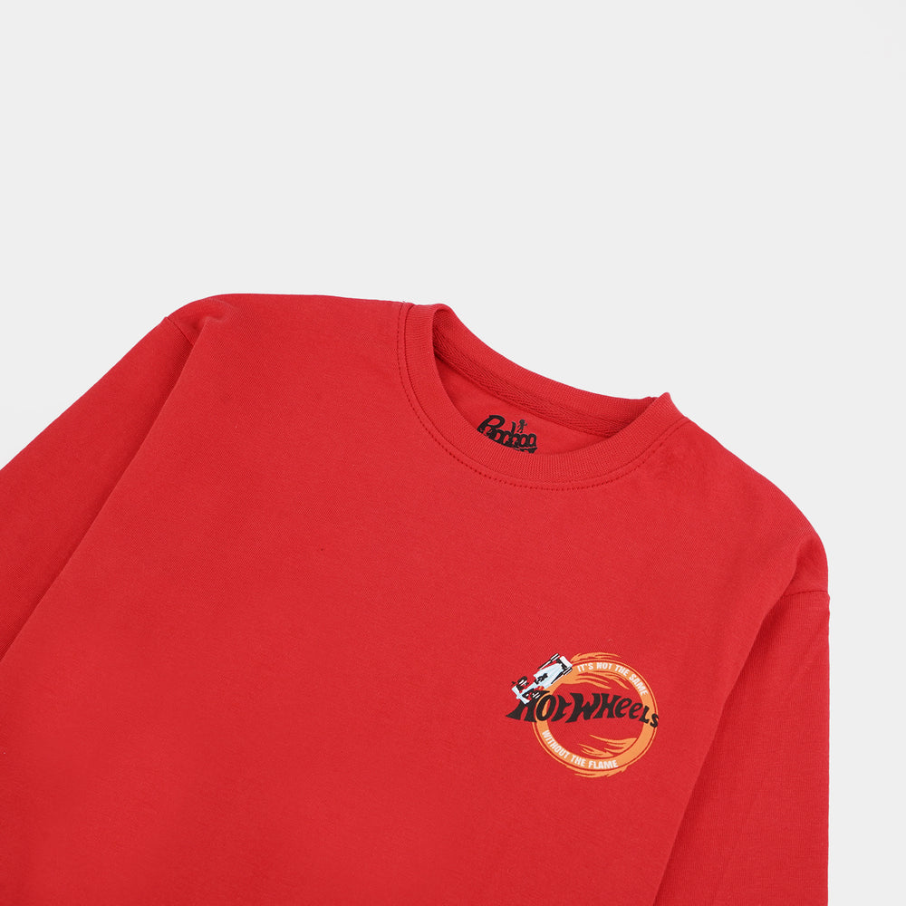 Boys Cotton Jersey T-Shirt F/S-Chines Red