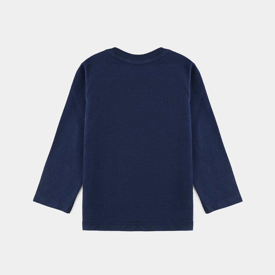 Infant Boys Cotton Jersey T-Shirt F/S Grand Prix-NAVY