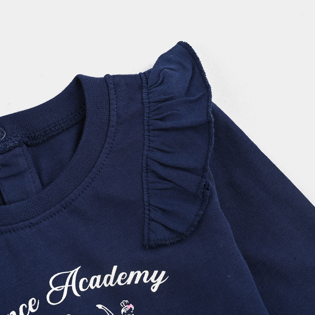 Infant Girls Cotton Jersey T-Shirt F/S Dance Academy-NAVY