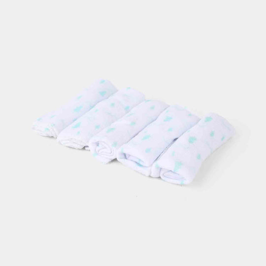 5PCS FACE TOWEL -1074-TREE