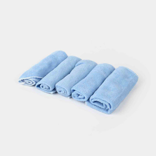 5PCS FACE TOWEL -1074-BLUE
