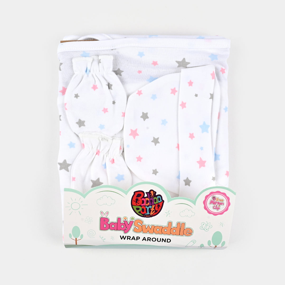 Infant Big Swaddle with Cap & Mittens