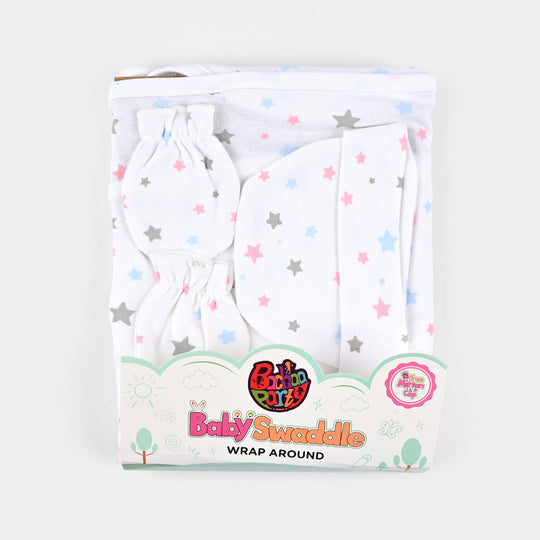 Infant Big Swaddle with Cap & Mittens