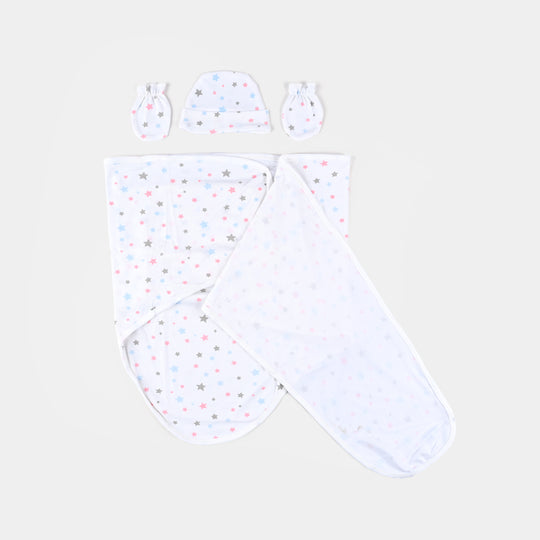 Infant Big Swaddle with Cap & Mittens