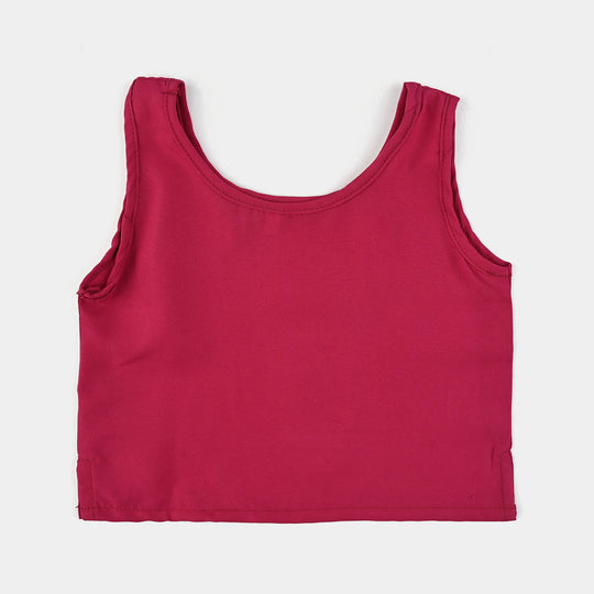 Infant Girls Velvet Fancy Suit Glitter-Magenta